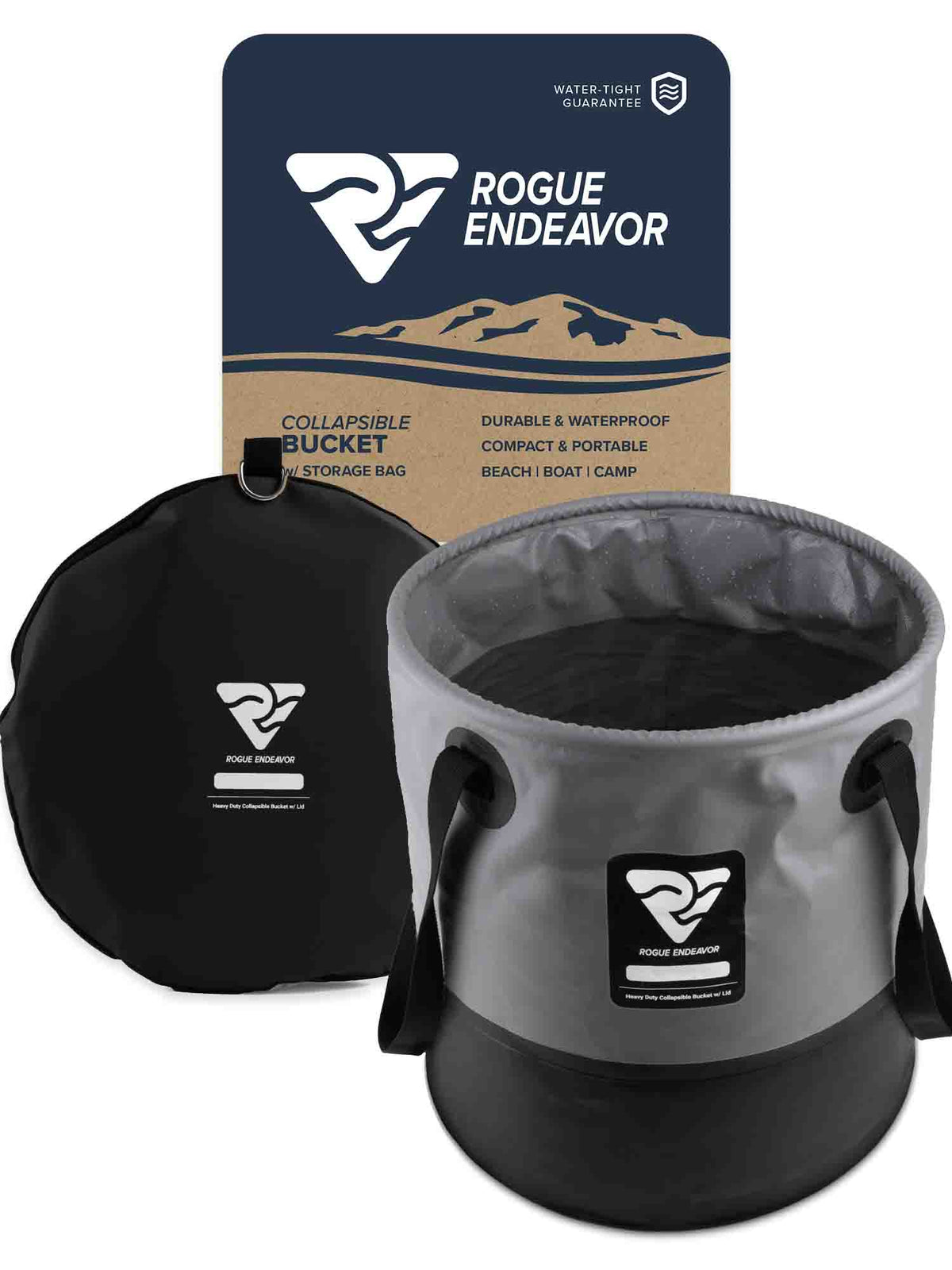 Collapsible Bucket with Lid (5 Gallon) – RogueEndeavor