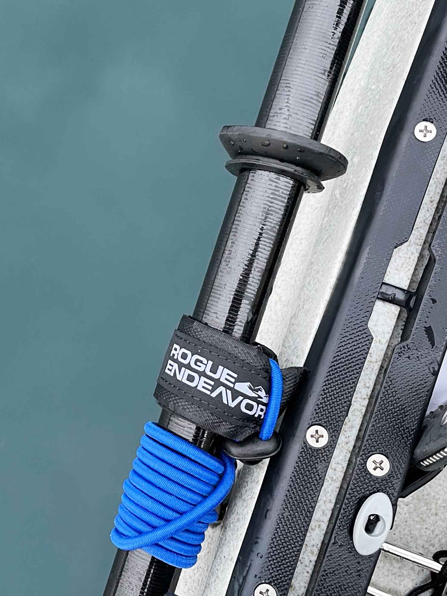 Elastic Rubber Soild Cord Fishing Rod Kayak Paddle Elastic fishing rod  Leash Rope Fishing Accessories Supplies 