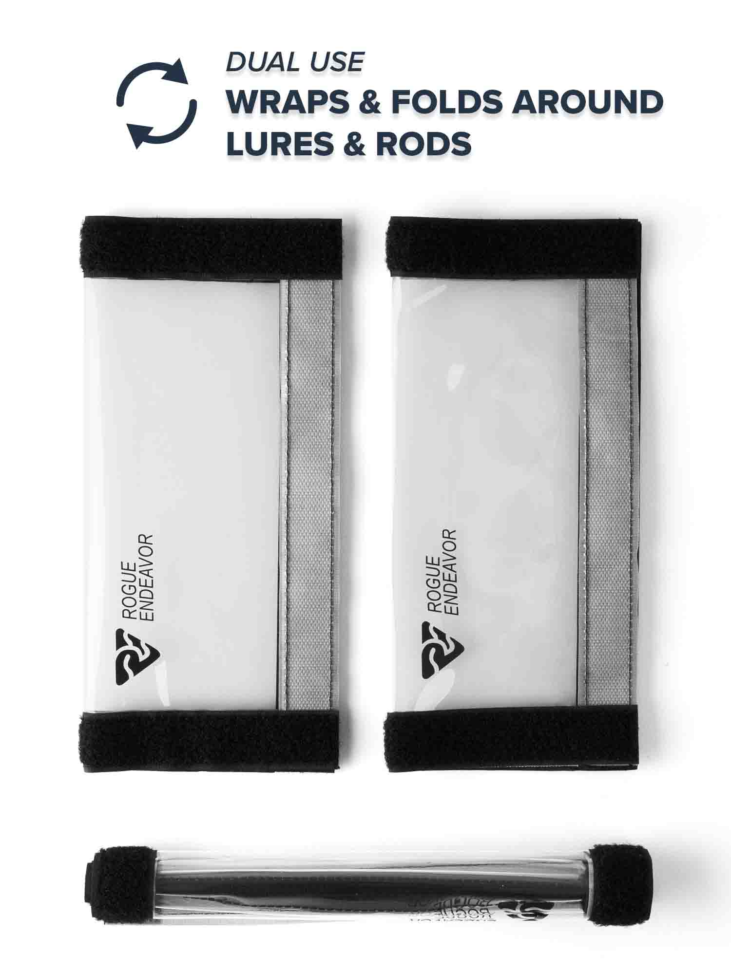  Rodeel Fishing Lure Wraps 8 Packs Clear PVC Lure Covers